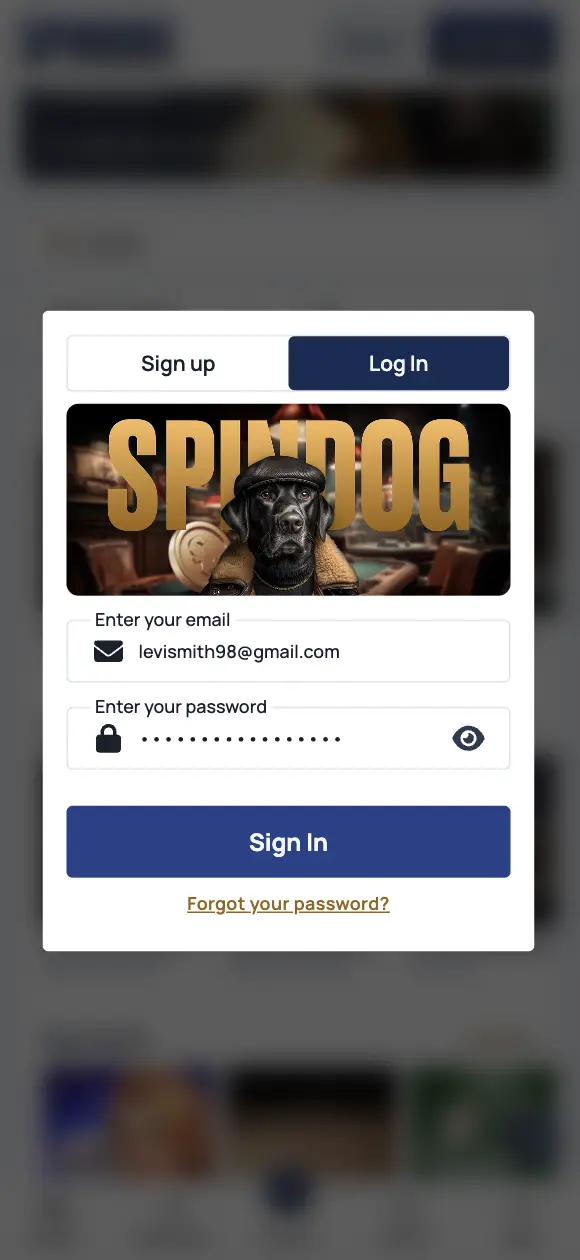 Casino Spindog Sign In